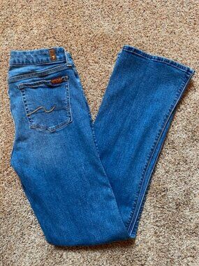 7 For All Mankind - Bootcut Stretch Jean - Light Wash - Size 29